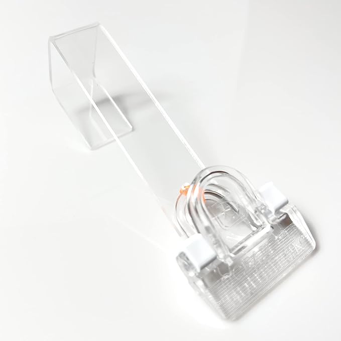 Aquacrylic Veggie Seaweed Feeding Clip Tool with Hanger to Feed Your Saltwater Fish Tank Nori and Other Algae includes Aquarium Holder (Small 5.5 in)