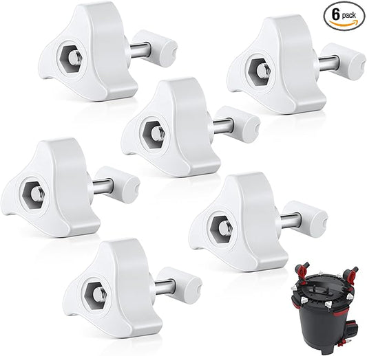 6 Pack Replacement Parts Compatible with Fluval Canister Filters, Lid Fastener Compatible with Fluval FX6 FX5 FX2 FX4, Secure Fit and Long Lasting
