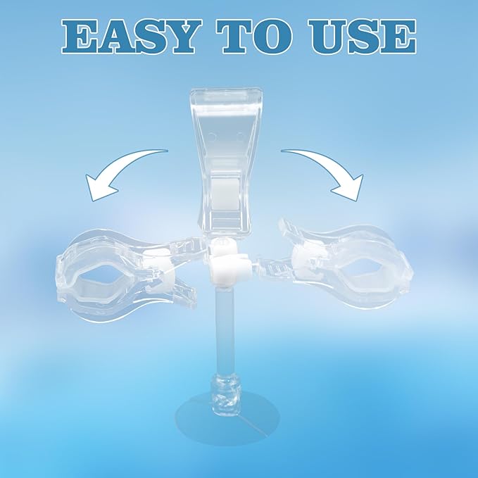 4-Pack Aquarium Feeding Clips – Transparent Veggie & Food Holders with Suction Cups | Tank Mounted Feeder for Fish, Shrimp & Aquatic Pets