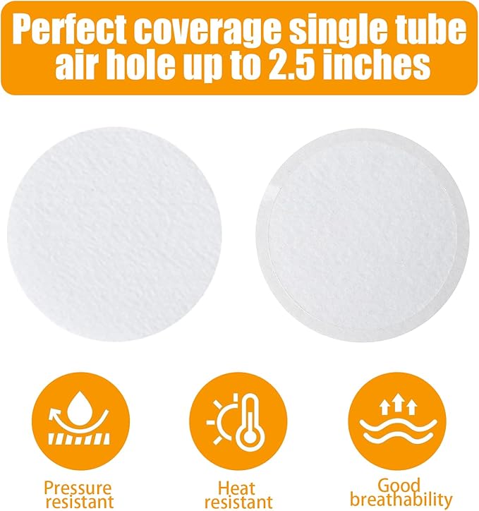 12PCS 2.5in Monotub Adhesive Filter Disks, Mushroom Monotub Filter Discs, Mushroom Filter, Filter Patch for Monotub, for Mushroom Growing Supplies Filter Pad Replacements.(2mm Thick) (30PCS)