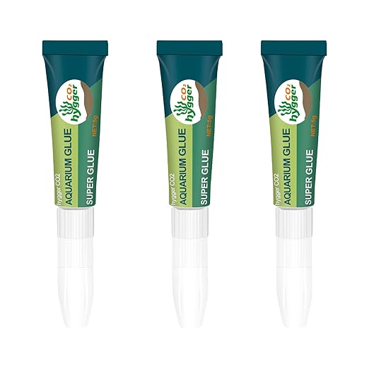 3 PCS Aquarium Glue, Clear Reef Glue for Plants, Rocks, Moss, Coral, Stone, and Wood, Suitable for Freshwater and Saltwater Aquascaping