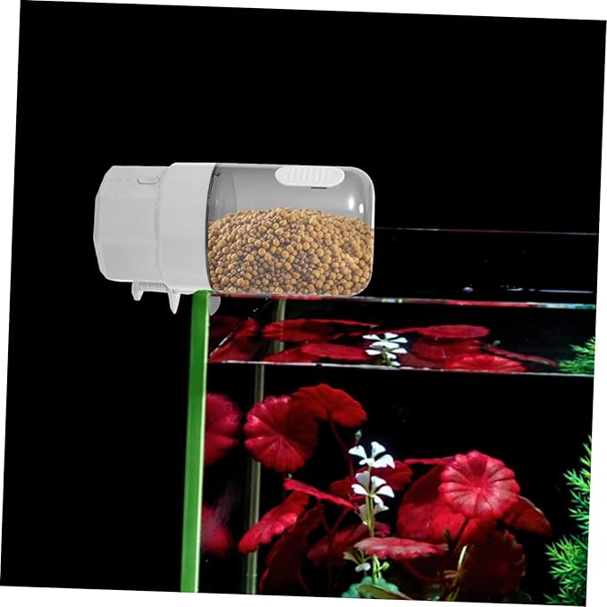 TOYANDONA Automatic Fish Feeder for Aquarium Timing Dispenser for Goldfish Betta Tortoise Capacity Easy Installation Smart Feeding for Healthy Fish Growth