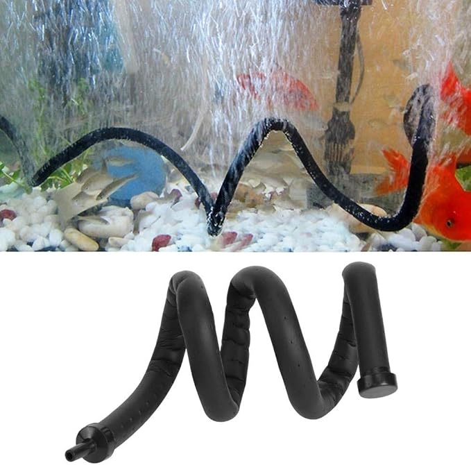 Pssopp Aquarium Air Bubble Bar Plastic Bendable Wall Air Diffuser Fish Air Stone Bubble Release Oxygen Diffuser Bar(60cm)