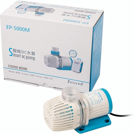 Jecod EP Smart DC Pump with LCD Display Controller for Saltwater Tank (EP-5000M, 1320GPH)