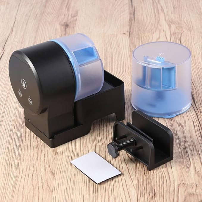 Happyyami Automatic Fish Feeder Auto Fish Feeder Smart 12/24h Timer Easy Setup Moisture- Aquarium Tank Food Dispenser