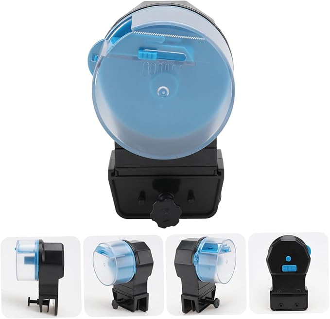 POPETPOP Aquarium Fish Feeding Device Automatic Turtle Feeder Decorative Feeder Easy to Clean Fish Tank Accessory
