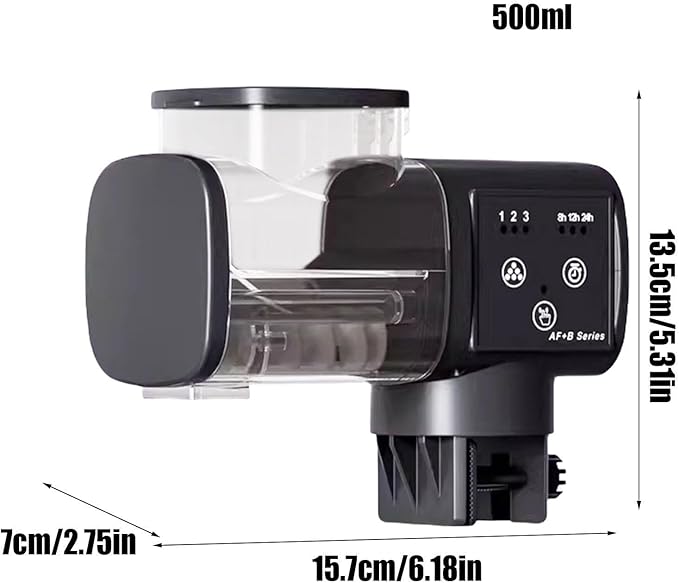 Fish Food Feeder,Automatic Smart Waterproof | Aquarium Automatic Feeder - for Betta Turtle Pellet Vacation Weekend Day Traveling Pond