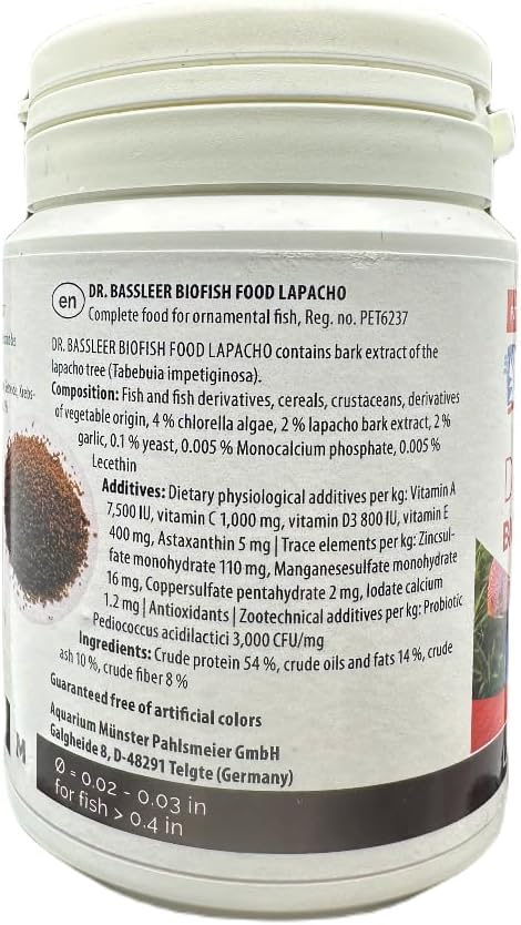 Bassleer Lapacho Fish Food (Med, 150g)