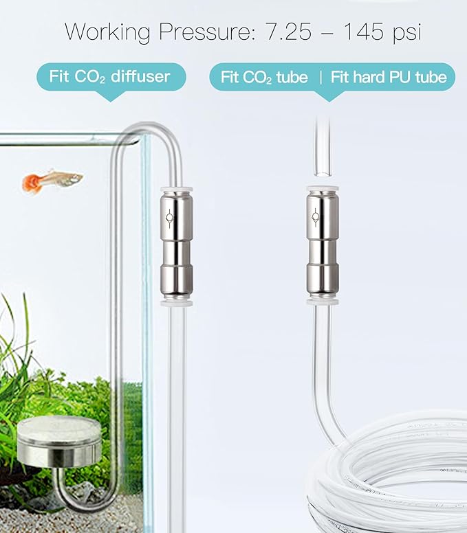 Metal Check Valve Aquarium, 2pcs