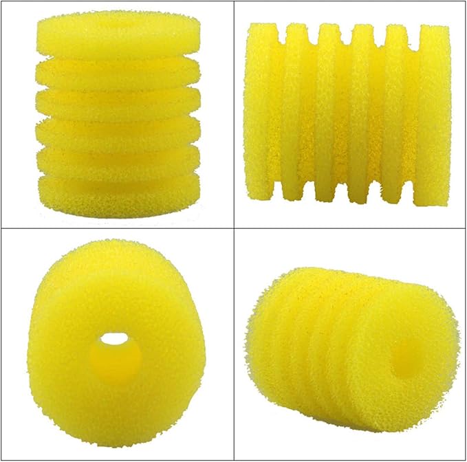 CDQL 3Pcs Aquarium Pre Filter Sponge, Shrimp Fry Fish Tank Filter, Replacement Foam Cover, Tank Cylindrical Filter Foam, Filter Accessories for Fish Tank