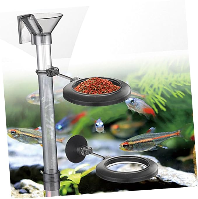 LIOOBO Shrimp Tank Feeder Fish Plant Tank Compatible Easy to Assemble Maintain Plastic Construction