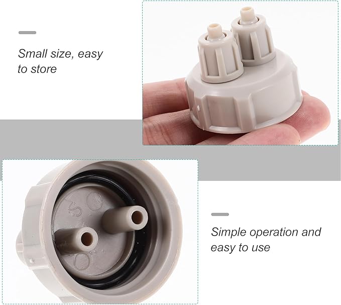 BESPORTBLE 2Pcs DIY Reactor Air Fittings Multitools Aquarium Accessories Fish Tank Aquarium DIY Quick Bottle Cap Air Diffuser Generator Part Quick Bottle Cap Air Diffuser Generator Parts