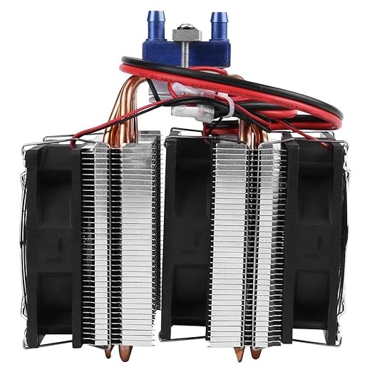 Thermoelectric Cooler, DC 12V Thermoelectric Cooler Peltier System Semiconductor Refrigeration Water Chiller Cooling Device for Fish (180W)