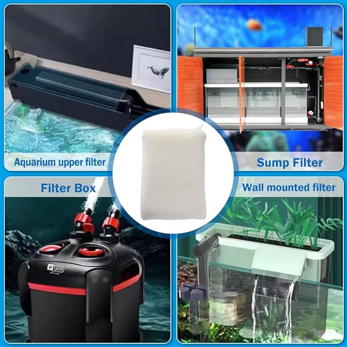 Nezo Aquarium Filtration Resin Yellow Water Remove for Fish Tank, Koi Pond Fresh and Saltwater 500ml with Free Mesh Bag.