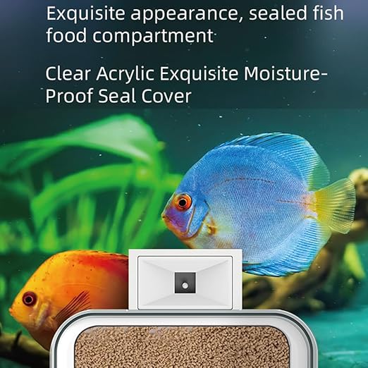 ACAGALA WiFi Intelligent Timing Automatic Feeder Aquarium Goldfish Feeder 100ML Large Capacity Fish Feeder Mobilephone APP Control