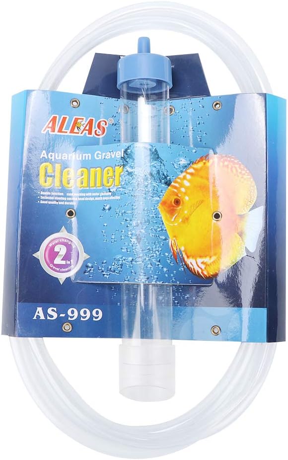 Small Fish Tank Cleaner, Professional Water Changer Pump with 58.9 Inch Hose for Aquarium Water Changing and Sand Cleaning Kit