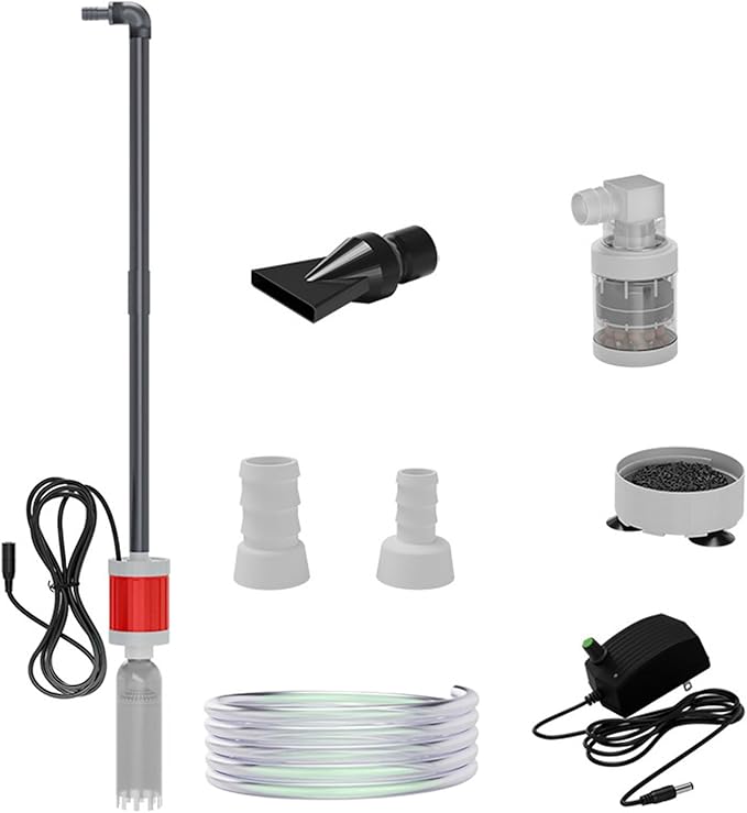 Water Change Aquarium Gravels Systems for Sand Maintenance and Water Circulations Control Multifunctional Aquarium Press Type Waste Suction