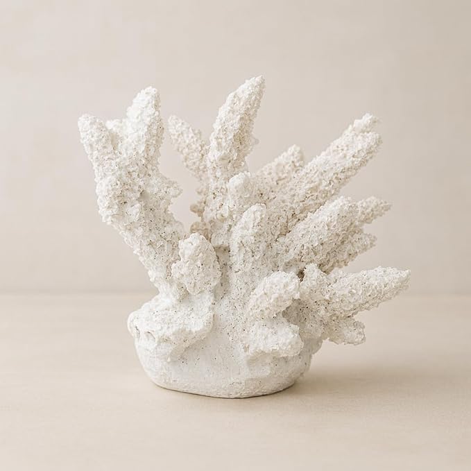 Large Aquarium Decor Coral Ornament Decorations Fish Tank Landscape, White Coral