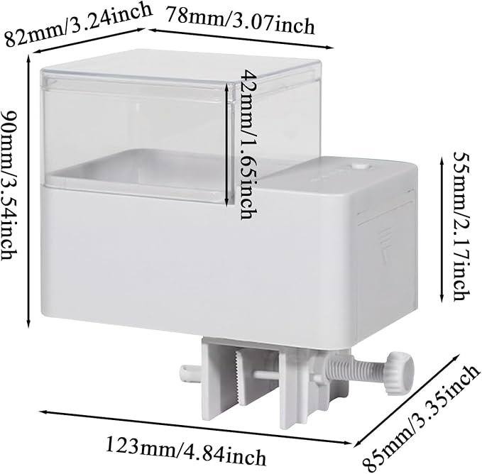 Automatic Fish Feeder – Digital Timer Feeding Machine, Adjustable Portion Dispenser, Easy Setup | Reliable Aquarium, Pond, And Terrarium Accessory For Betta Fish, Tropical Reptiles, Hamsters, Small An