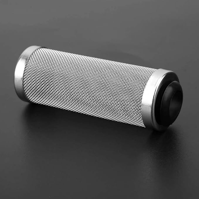 NACX 2Pcs Aquarium Fish/Shrimp Mesh Net Filter Guard，Fish Tank Intake Strainer Pre-Filter Cover Stainless Steel (15mm ID)