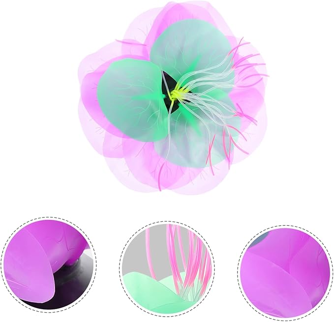 MERRYHAPY Artificial Aquatic Plant Coral Adornment for Fish Tanks Dark Silicone Decoration Lightweight Fish Tank Accessories Ocean-Inspired Aquarium Decor Safe for