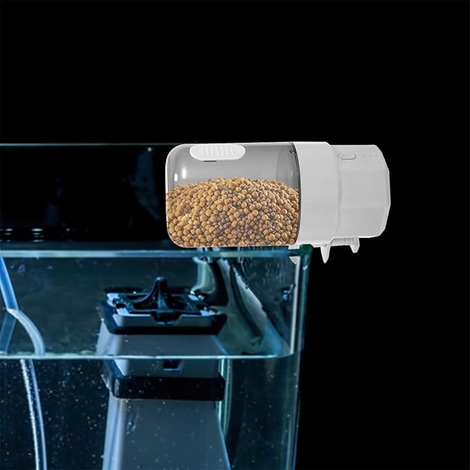 Alasum Automatic Aquarium Fish Feeder with Adjustable Timer Small Size Auto Timer for Goldfish Turtles Betta Fish Feeding