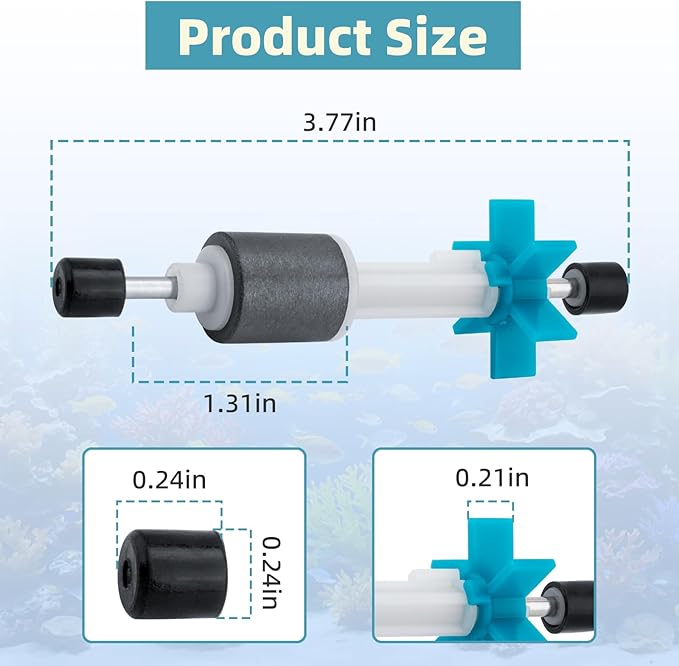 PRIM200B 200b Impeller Assembly for Marineland Penguin Filter 200B - 200 Aquarium Impeller Part Used for Fish Tank Filter Pumps