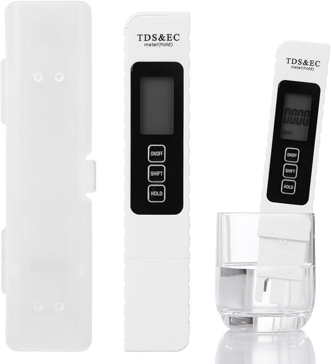 4-in-1 Digital Water Quality Tester, 2025 New Aquarium Fish Tank TDS & EC Meter Test Strips Pond Testing Device for Drinking Water Home Office Restaurant, Fast & Accurate