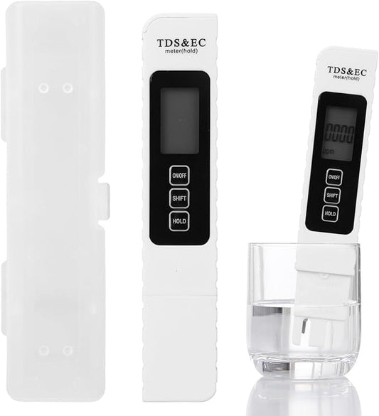 4-in-1 Digital Water Quality Tester, 2025 New Aquarium Fish Tank TDS & EC Meter Test Strips Pond Testing Device for Drinking Water Home Office Restaurant, Fast & Accurate