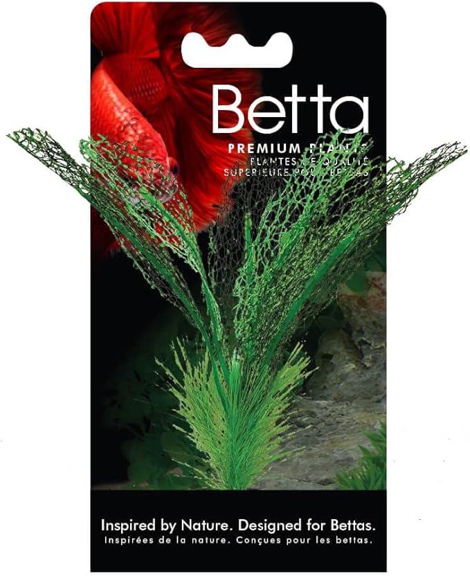 Fluval Betta Madagascar Lace Plant, Plastic Plant Aquarium Decoration