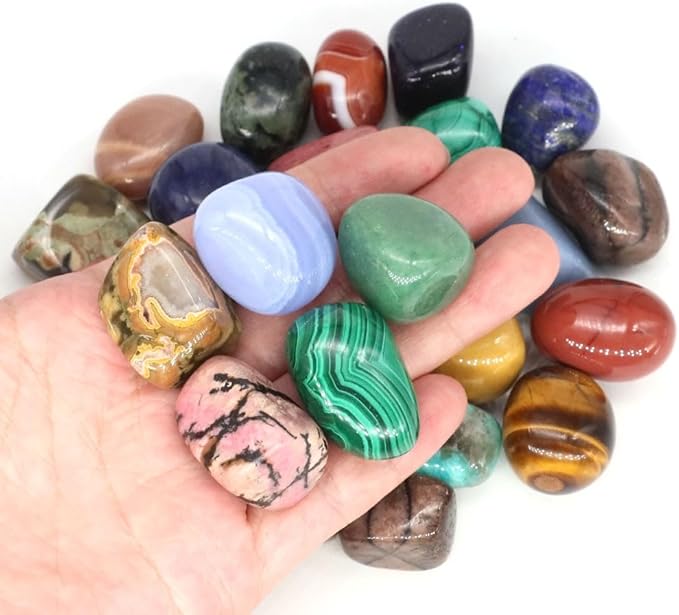Natural Tumbled Stones Bulk Ore Gravel Specimen Healing Crystals Quartz Energy Minerals Tank Aquarium Home Decor Gem Decoration (Color : Red Rhodonite, Size : 500g)