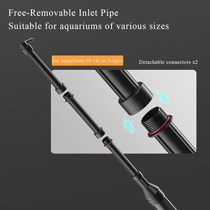 Fish Tank Cleaner with Thickened Airbag, Hand Siphon Hose, Vacuum Water Changer Sand, for Fish Tank Cleaning Gravel & Sand