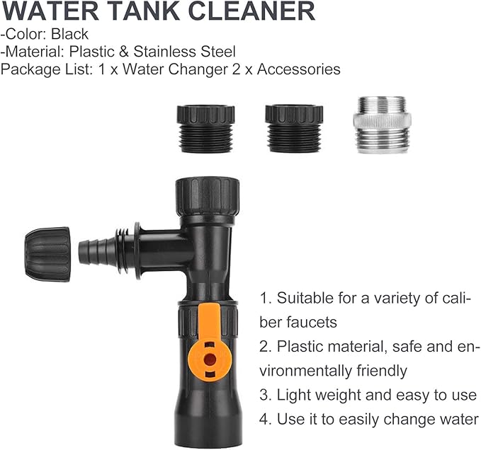 balacoo New Quick Water Changer Aquarium Water Changer Aquarium Water Changer Faucet Aquarium Gravel Fish Tank Siphon Cleaner Replacement Faucet Nozzles Water Tank Cleaner