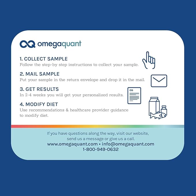 OmegaQuant Omega-3 Index Basic 2-Pack Original Omega-3 Blood Test Kit, At-Home Collection, CLIA-Certified Lab Analysis, Includes 2 Test Kits