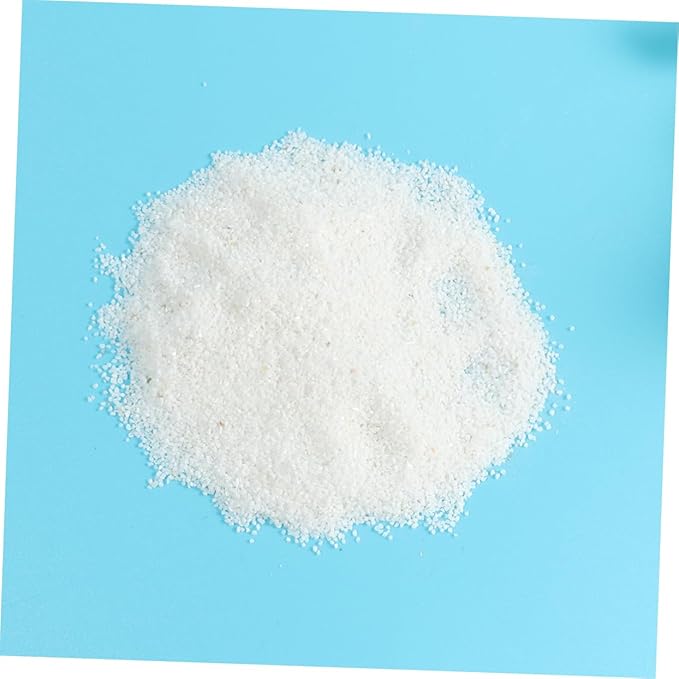 VANZACK 500g Pure White Natural Quartz Sand for Fish Tank Decor Aquarium Bottom Gravel