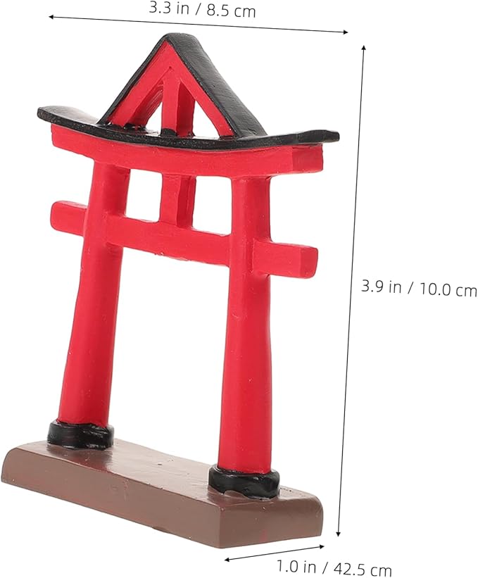 Mini Japanese Gate Ornament for Aquarium Decor Micro-Landscape Sculpture for Home Decoration Unique Sand Table Accessory Elegant for Friends and Family