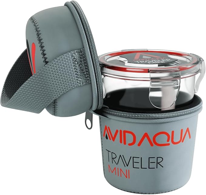 Traveler Mini Multi Function Coral Transporter for 4 Frags | Secure, Leak Proof, Travel Ready Coral Frag Rack Holder