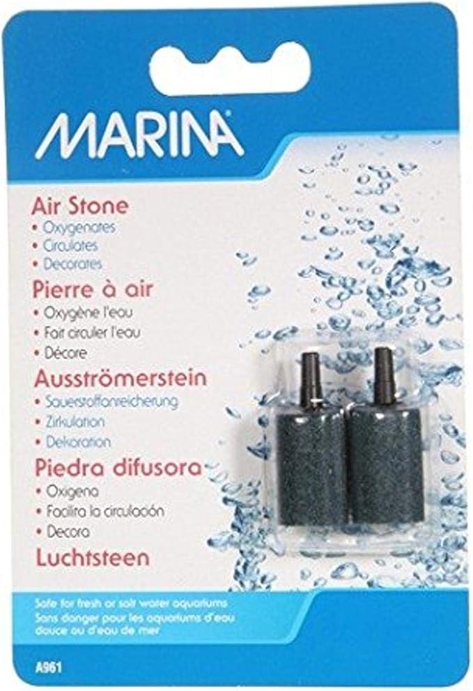 Elite 1-Inch Cylinder Air Stone, 2-Pack,black