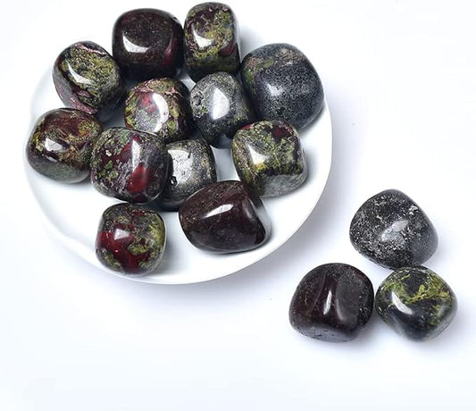 Natural Crystal Rolling Stone 27 Color Gravel Specimen Square Polished Stone Aquarium Fish Tank Home Decor,Dragon Blood Stone,100g