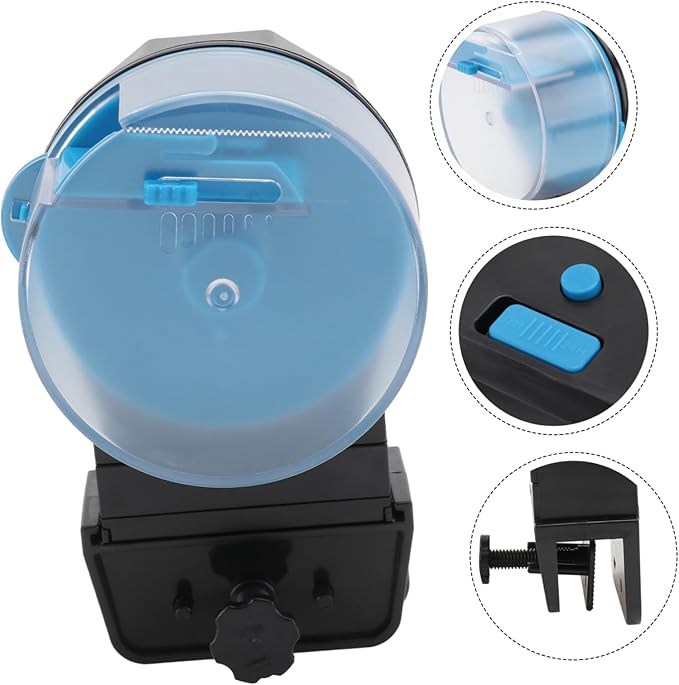 BESPORTBLE 1set Automatic Fish Feeder Capacity Tank Intelligent Turtle Feeding Tool for Aquariums Easy to Clean and Install Suitable for Pellet Food