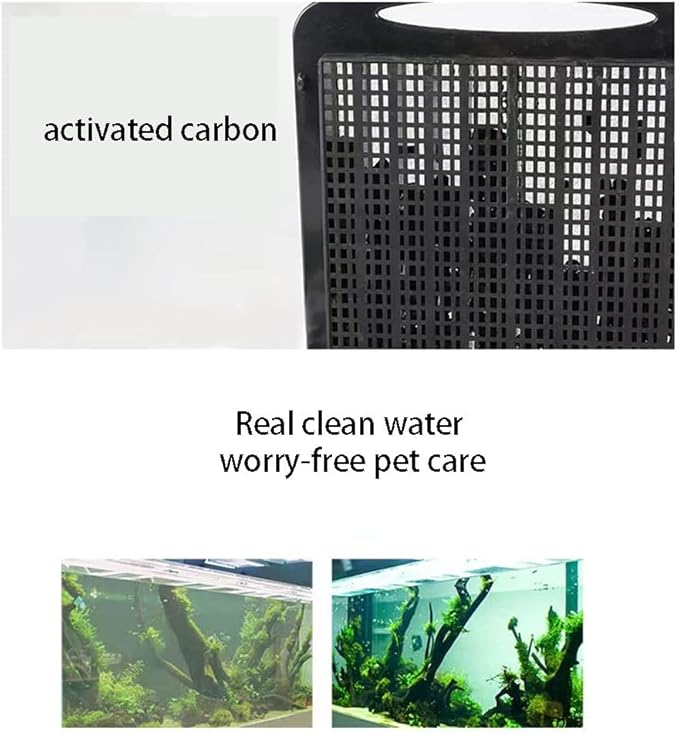 Aquarium Filter Cartridges Suit for 3.5W 280L/H Low-Water Fish Tank Filter Turtle Tank Reptiles Amphibians Frog Crab Cichlids Newt Filter Plate(Cartridges-8PCS)