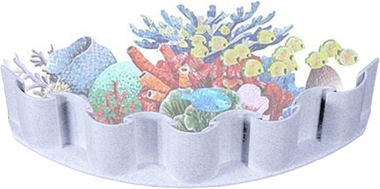 Aquarium Substrate Divider – Fish Tank Fence | Aquarium Accessories Decorative Board | Sand Water Grass Mud Separator | Planted Aquarium-Landscaping Panel for Fish Tank Isolation