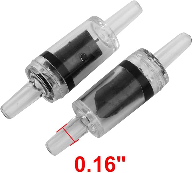 uxcell Aquarium Co2 Air Pump 4mm Pipe One Way Non-Return Check Valve 10 Pcs