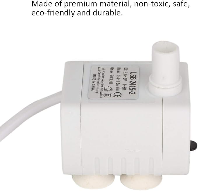 1-3W USB Mini Submersible , Mobile Phone Charger Aquarium , White for Aquarium Resin Fountain