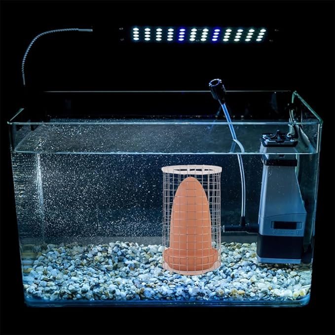 Fish Fish Breeding Cone Spawning Slates Ceramic Discus Angel Reeding Cones Cave Bucket with Isolate Net for Aquarium Landscape Tank Breeding Cage