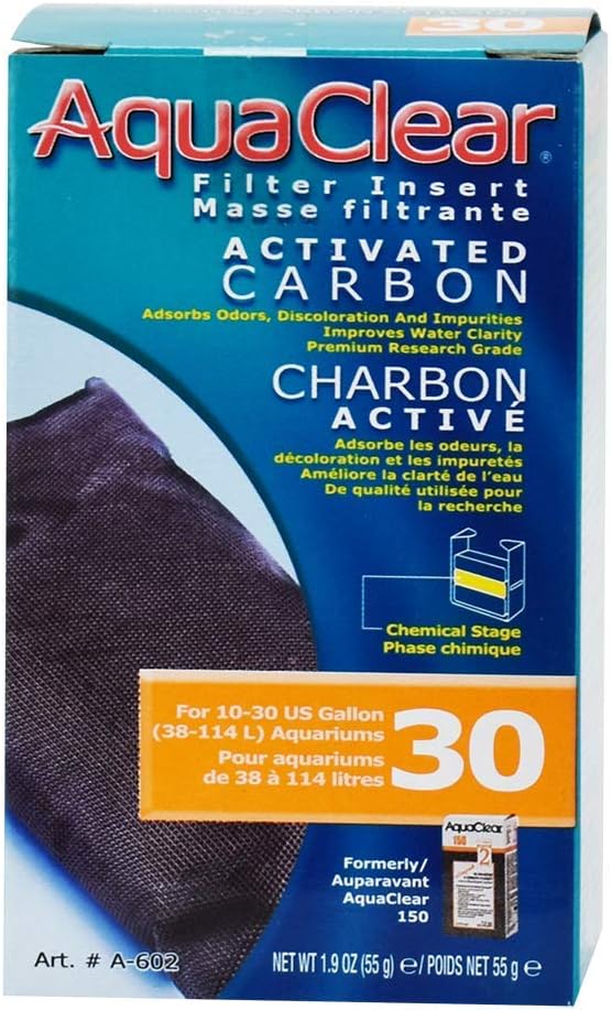 AquaClear 30 Activated Carbon Insert, Aquarium Filter Replacement Media, A602