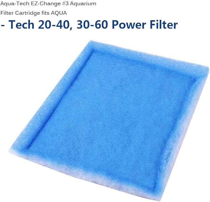 10PACK Fish Tank Filters, Aquarium Rite Size C Filter Cartridges Fit for EZ-Change #3 20-40/30-60 Gallon Fish Tank Power Filter Replacement