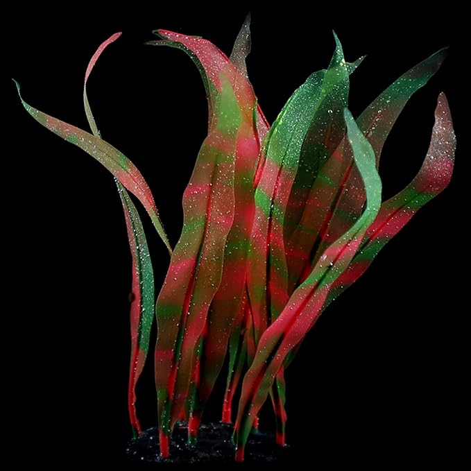 Aquarium Artificial Kelp Soft Silicone Plant Move With Water Flows 7 Inch High Realistic Seaweed Fish Tanks Decorations Silicone Seaweed Aquarium Plant Kelp Aquarium Plant Decor Realistic Fish Tanks