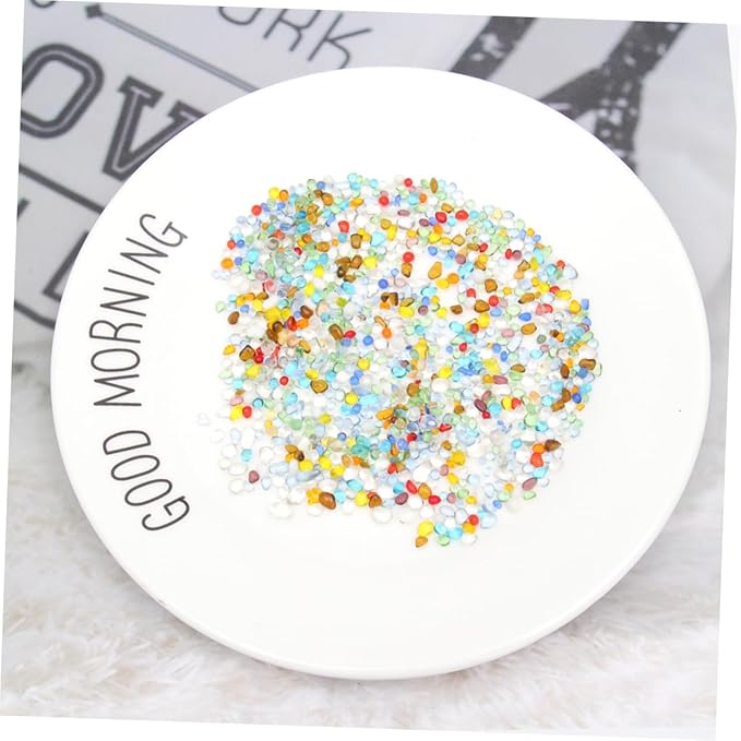 BESPORTBLE 500g Fish Tank Decorative Stones Glass Gravel Aquarium Sand for Fresh Saltwater Underwater Decor