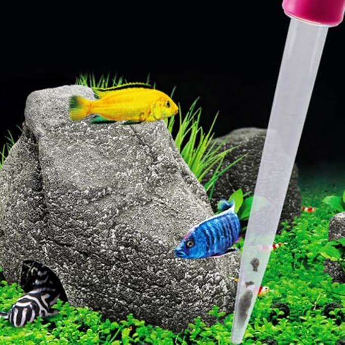 POPETPOP Aquarium Tool 50ml Manual Fish Tank Pipette Moss for Water Change Tank Maintenance
